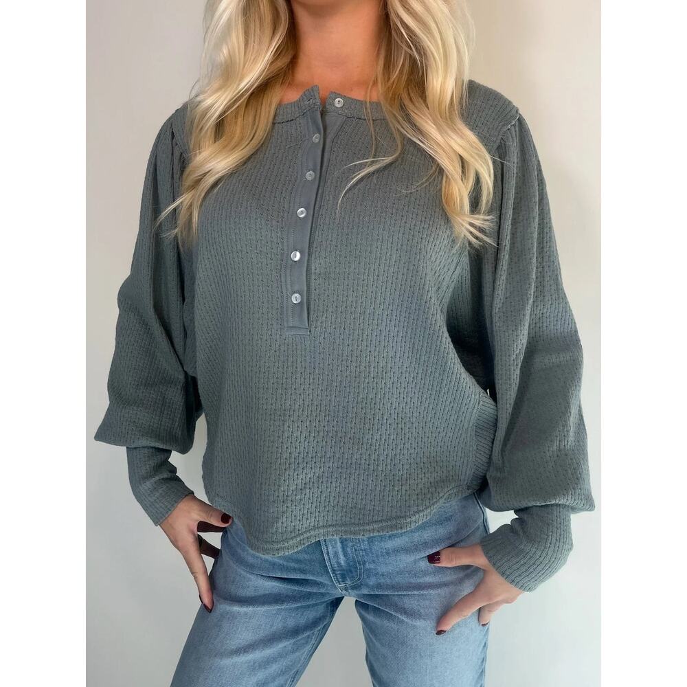 Free People Quinn Knit Top Size Large